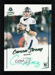 Carson Strong [Green] Football Cards 2022 Panini Luminance Year One Signatures RPS Prices