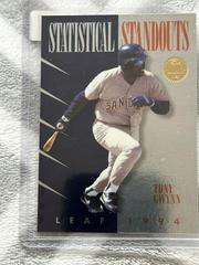 Tony Gwynn Baseball Cards 1994 Leaf Statistical Standouts Prices