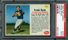 Frank Ryan [Hand Cut] #172 Football Cards 1962 Post Cereal Prices