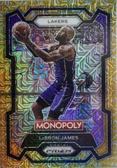 LeBron James [Gold Millionaire Shimmer] Basketball Cards 2023 Panini Prizm Monopoly Prices
