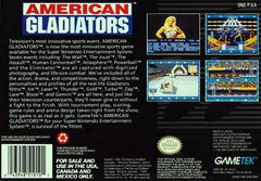 American Gladiators - Back | American Gladiators Super Nintendo