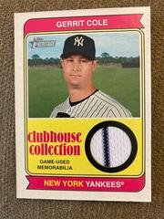 Gerrit Cole Baseball Cards 2023 Topps Heritage Clubhouse Collection Relics High Number Prices