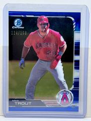 Mike Trout [Blue Refractor] Baseball Cards 2019 Bowman Chrome Prices