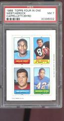 Willie West, Ken Herock, Gino Cappelletti, George Byrd Football Cards 1969 Topps Four in One Prices