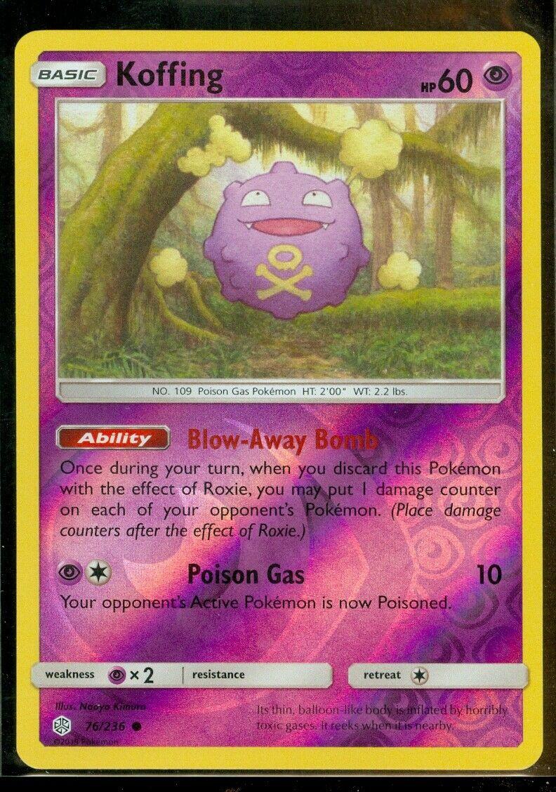 Koffing [Reverse Holo] 76 Prices Pokemon Cosmic Eclipse Pokemon Cards