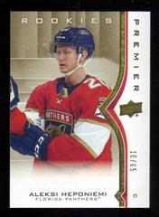 Aleksi Heponiemi [Gold] #84 Hockey Cards 2020 Upper Deck Premier Prices