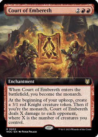 Court of Embereth [Extended Art] #32 Magic Wilds of Eldraine Commander