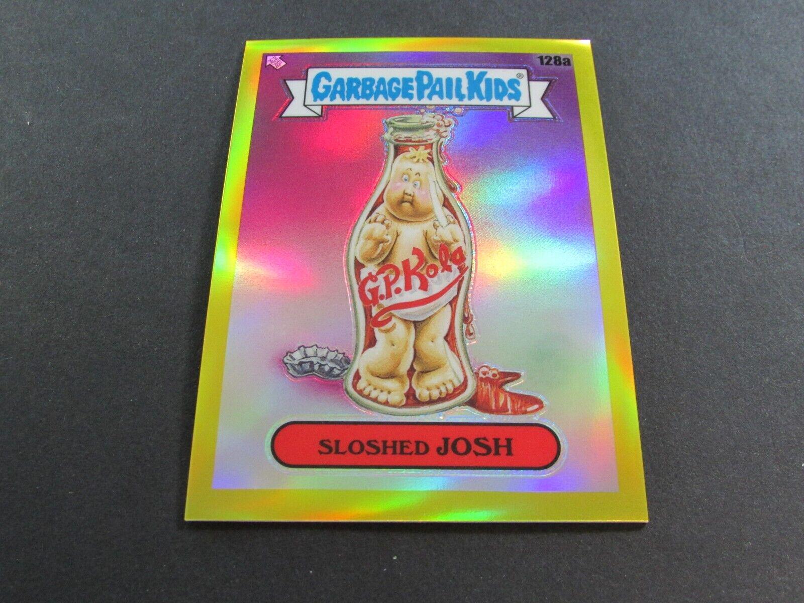 SLOSHED JOSH [Yellow] #128a 2021 Garbage Pail Kids Chrome