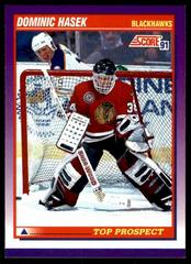 Dominik Hasek [Error Misspelled Dominic on Both Side] #316 Hockey Cards 1991 Score American Prices