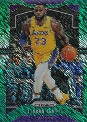 LeBron James [Green Shimmer] #129 Basketball Cards 2019 Panini Prizm Prices