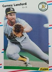Carney Lansford #285 Baseball Cards 1988 Fleer Prices