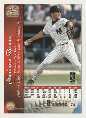 Back | Mariano Rivera Baseball Cards 1998 Pacific Paramount