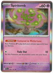  Pokémon - Spiritomb 089/193 Paldea Evolved - Holo Rare