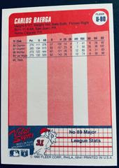 Third Base | Carlos Baerga Baseball Cards 1990 Fleer Update
