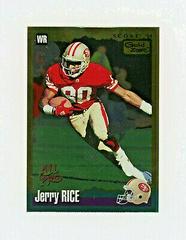 Jerry Rice. [Gold Zone] #11 Football Cards 1994 Panini Score Prices