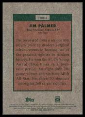 Back | Jim Palmer Baseball Cards 2024 Topps Heritage Baseball Sensation