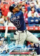 Ronald Acuna Jr #HMW50 Baseball Cards 2018 Topps Holiday Mega Box Prices