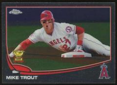 Mike Trout [Sliding Gold Refractor] #1 Baseball Cards 2013 Topps Chrome Prices