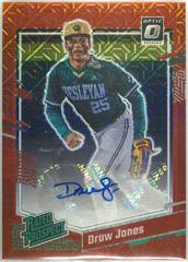 Druw Jones [Red Mojo] #RPS-DJ Baseball Cards 2023 Panini Donruss Optic Rated Prospect Signatures Prices