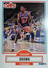Chucky Brown #U-16 Basketball Cards 1990 Fleer Update Prices