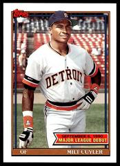 Milt Cuyler #36 Baseball Cards 1991 Topps '90 M.L. Debut Prices