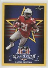 Parris Campbell [Gold] #80 Football Cards 2019 Leaf Draft Prices