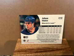 Back [French] | Adam Oates [French] Hockey Cards 1991 Pro Set