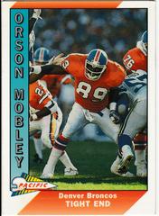 Orson Mobley #122 Football Cards 1991 Pacific Prices