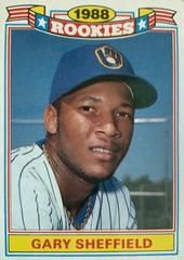 Gary Sheffield Baseball Cards 1988 Topps Glossy Rookies Prices