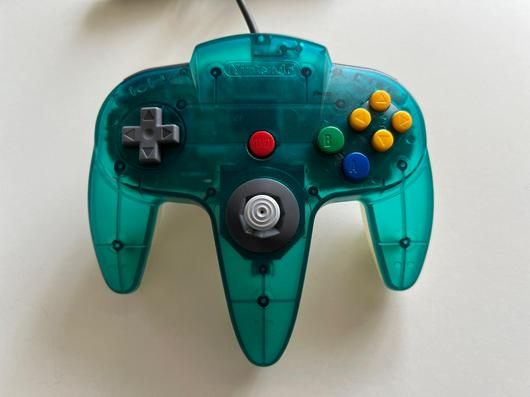 Nintendo 64 Clear White & Blue Controller photo