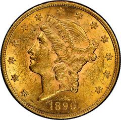 1890 [PROOF] Coins Liberty Head Gold Double Eagle Prices
