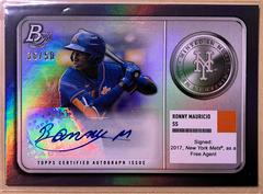 Ronny Mauricio [Autograph] Baseball Cards 2022 Bowman Platinum Minted in Merit Prices