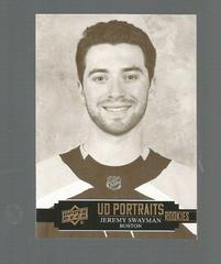 Jeremy Swayman #P-72 Hockey Cards 2021 Upper Deck UD Portraits Prices