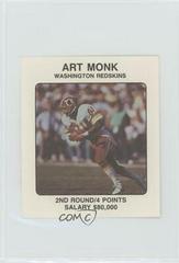 Art Monk Football Cards 1989 Franchise Game Prices