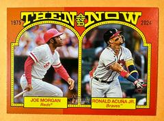 Joe Morgan / Ronald Acuna Jr. #TAN-9 Baseball Cards 2024 Topps Heritage Then and Now Prices