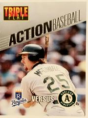 Mark McGwire #23 Baseball Cards 1993 Triple Play Action Prices