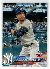 Giancarlo Stanton [Batting With Helmet] #60 Baseball Cards 2018 Topps Opening Day Prices