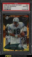 Peyton Manning [HoloGold] #60 Football Cards 1998 Collector's Edge Odyssey Prices