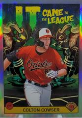 Colton Cowser Baseball Cards 2022 Bowman Chrome It Came for the League Autographs Prices