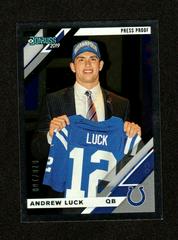 Andrew Luck [Silver Press Proof] #114V Football Cards 2019 Donruss Prices