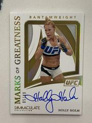 Holly Holm Ufc Cards 2021 Panini Immaculate UFC Marks of Greatness Autographs Prices