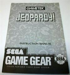 Jeopardy! - Manual | Jeopardy Sega Game Gear