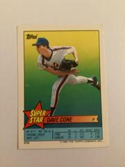 Dave Cone #58 Baseball Cards 1989 Topps Stickercards Blank Back Prices