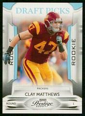 Clay Matthews [Draft Picks Light Blue] #123 Football Cards 2009 Playoff Prestige Prices