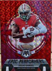 Deebo Samuel [Red] #EP-DS Football Cards 2023 Panini Mosaic Epic Performers Prices