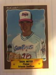 Basil Meyer Baseball Cards 1990 Procards Prices