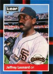 Jeffery Leonard #118 Baseball Cards 1988 Leaf Prices
