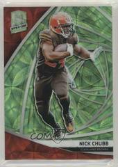 Nick Chubb [Neon Green] Football Cards 2019 Panini Spectra Prices