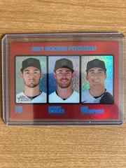 Anthony Bender, Zach Pop, Zach Thompson [Chrome Red] #73 Baseball Cards 2022 Topps Heritage Prices