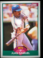 Juan Samuel #21T Baseball Cards 1989 Score Traded Prices
